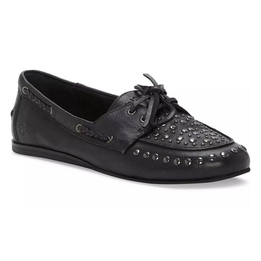 Lucky Brand women's Timini Studded leather lightweight Moccasin Loafers Sz 6,5